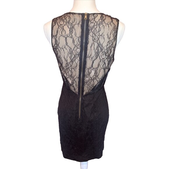 Seamline Cynthia Steffe Cocktail Dress 6 Black Lace - Picture 2 of 8